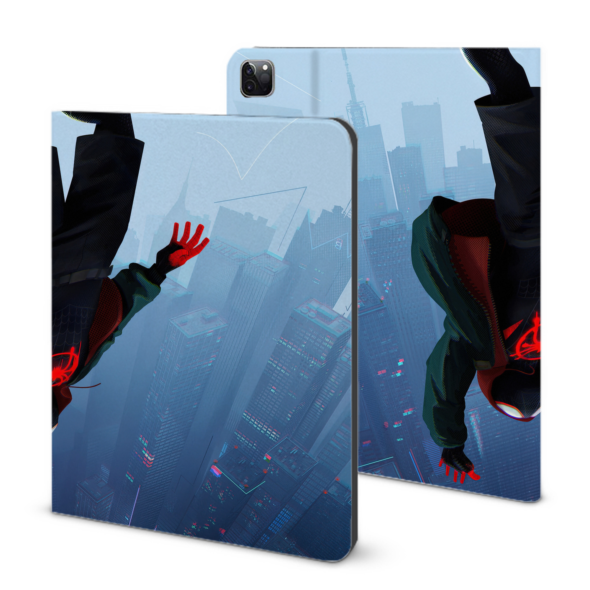 （画像用） Spider Man スパイダーマン IPad ケース ブック型 PUレザー TPU 耐衝撃 軽量 薄型 ペン収納なし 全面保護 IPad 各モデル対応